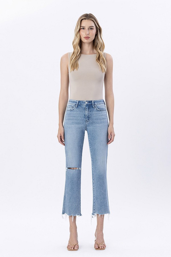 HIGH RISE DISTRESSED CROP STRAIGHT ...